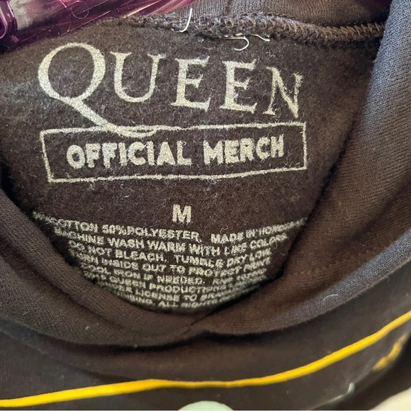 Queen we will rock you kangaroo pocket hoody men’s M - Picture 5 of 7